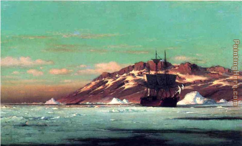 Arctic Scene painting - William Bradford Arctic Scene art painting